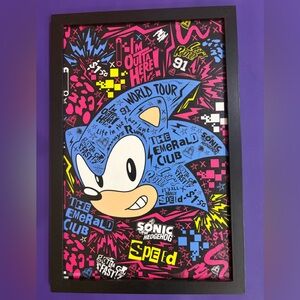 Sonic the Hedgehog Graphic Art Poster